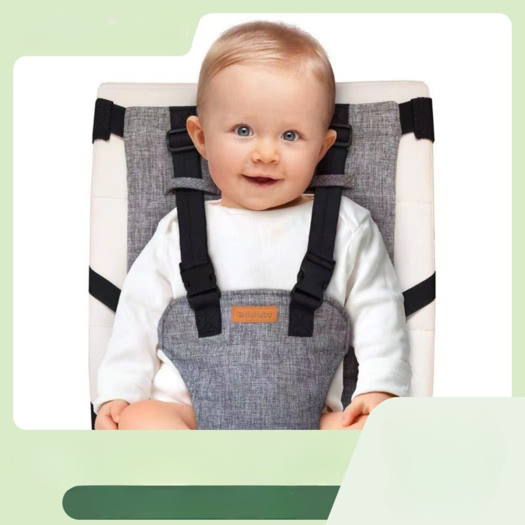 Portable baby seat travel harness