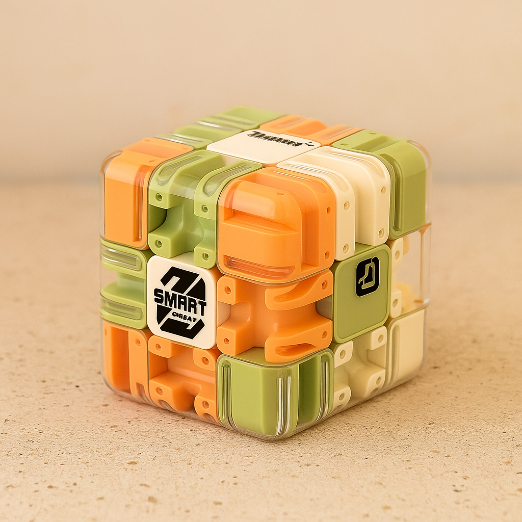 3D maze puzzle cube