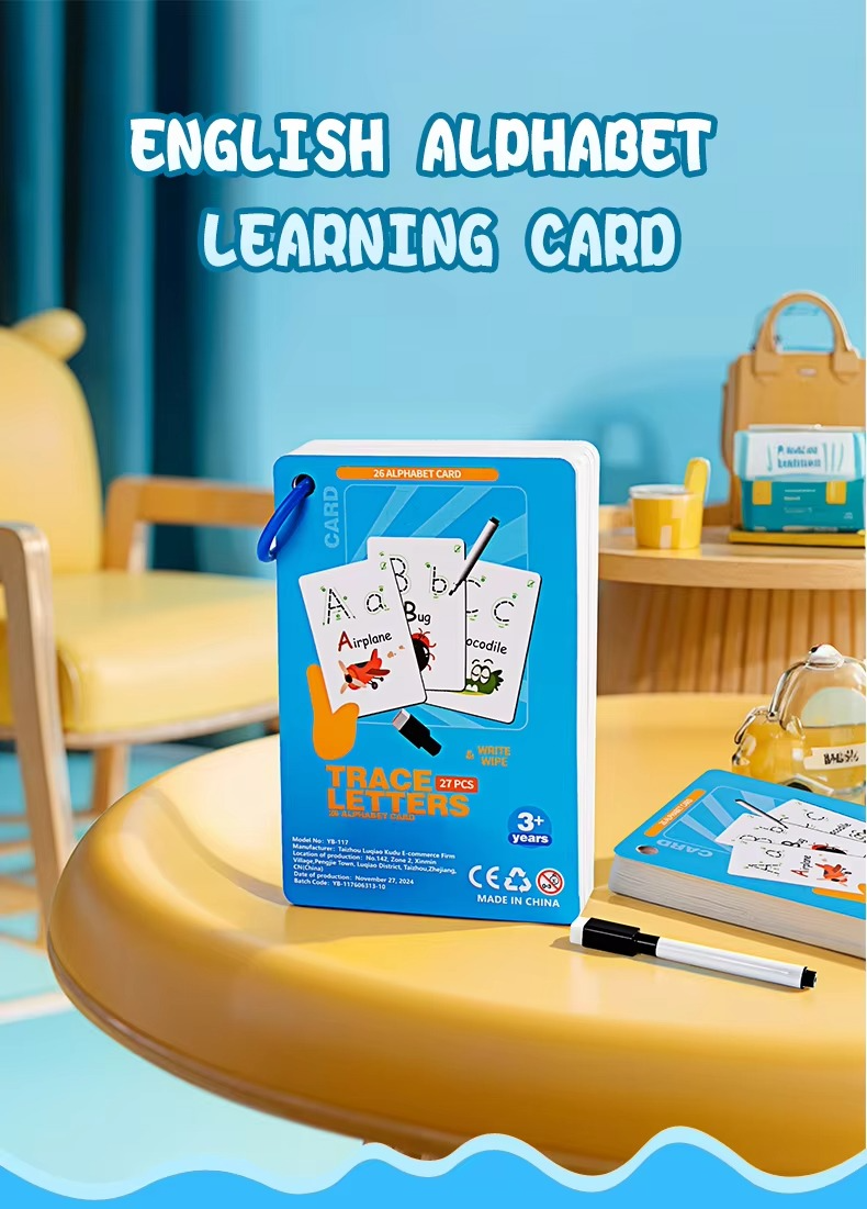 Reusable number and letter tracing book for childrens