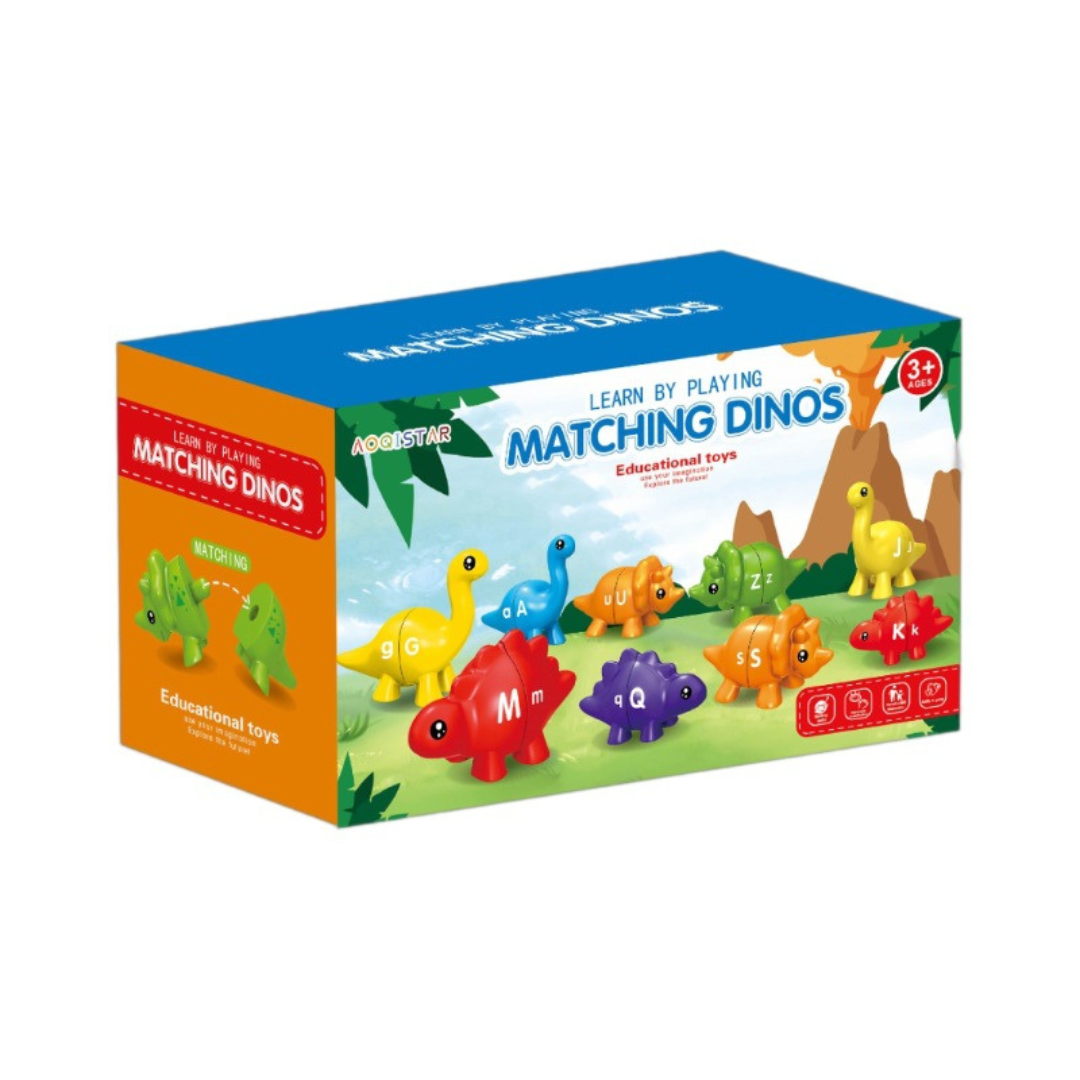 Educational Montessori colours dinosaur sorting game set