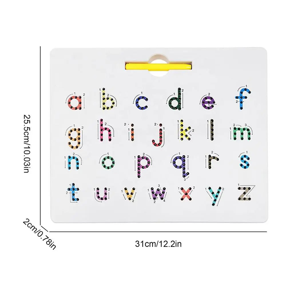 Educational magnetic ball writing board