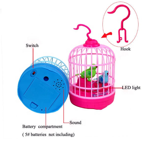 Talking Bird Cage Kids Toy