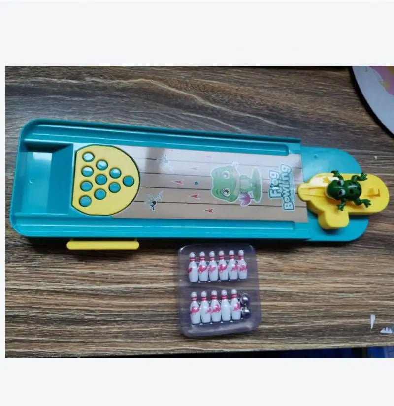 Jumping Frog Bowling Alley - Promotes Motor Skills - Mini Bowling Alley