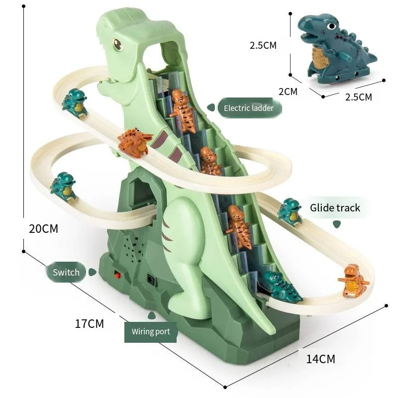 Dino Slide Roller Coaster Fun