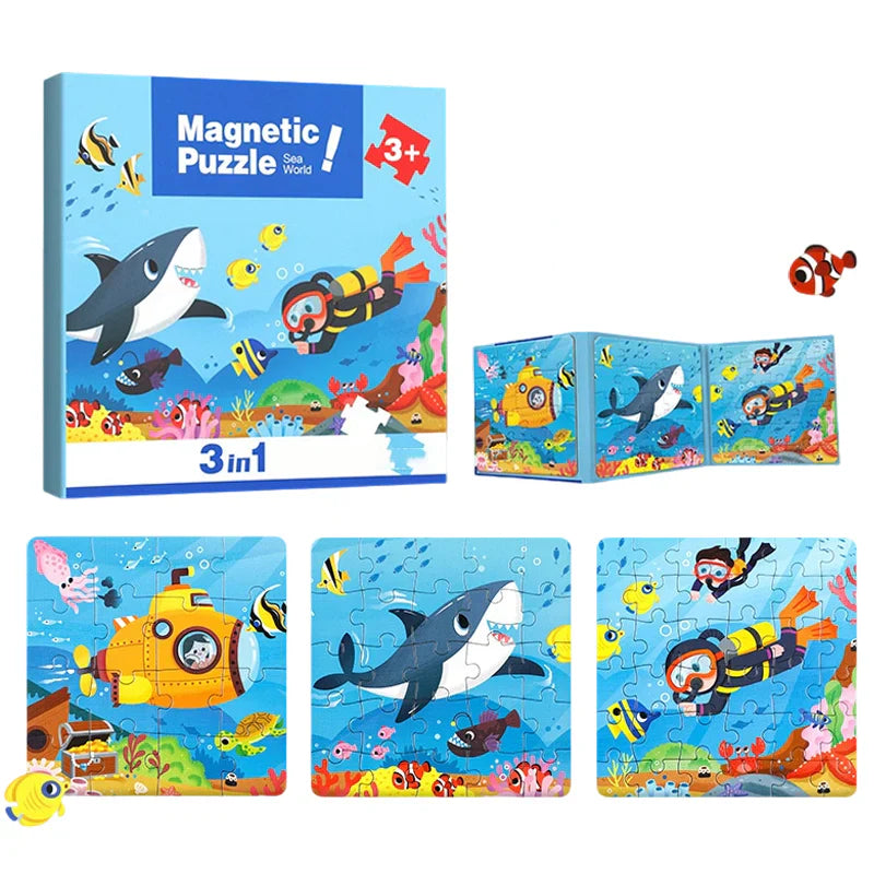 Magnetic Montessori Puzzle Book