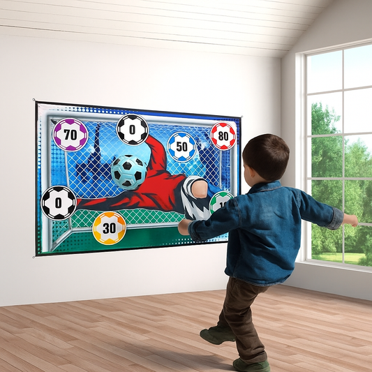 Safe football goal shooting wall for home use
