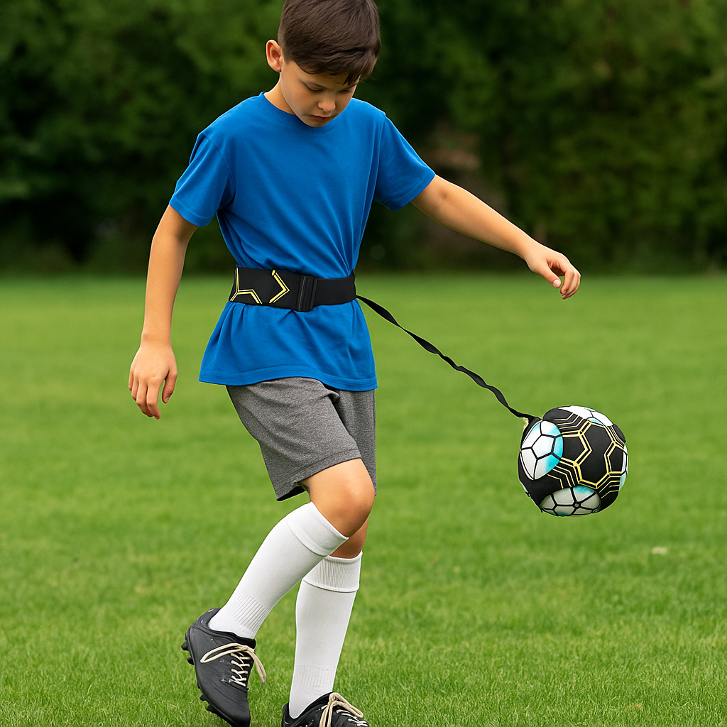 Football training belt for better ball control