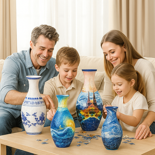 Elegant 3D puzzle vase - Suitable for real flowers