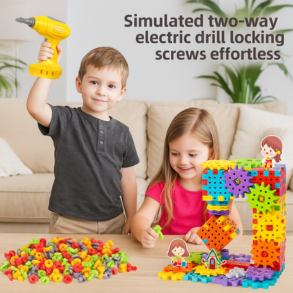 Montessori 3D Gear and Puzzle Blocks