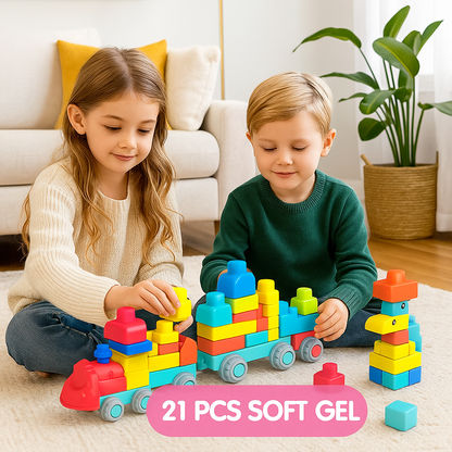 Children's Safe Rubber Building Blocks for Early Education