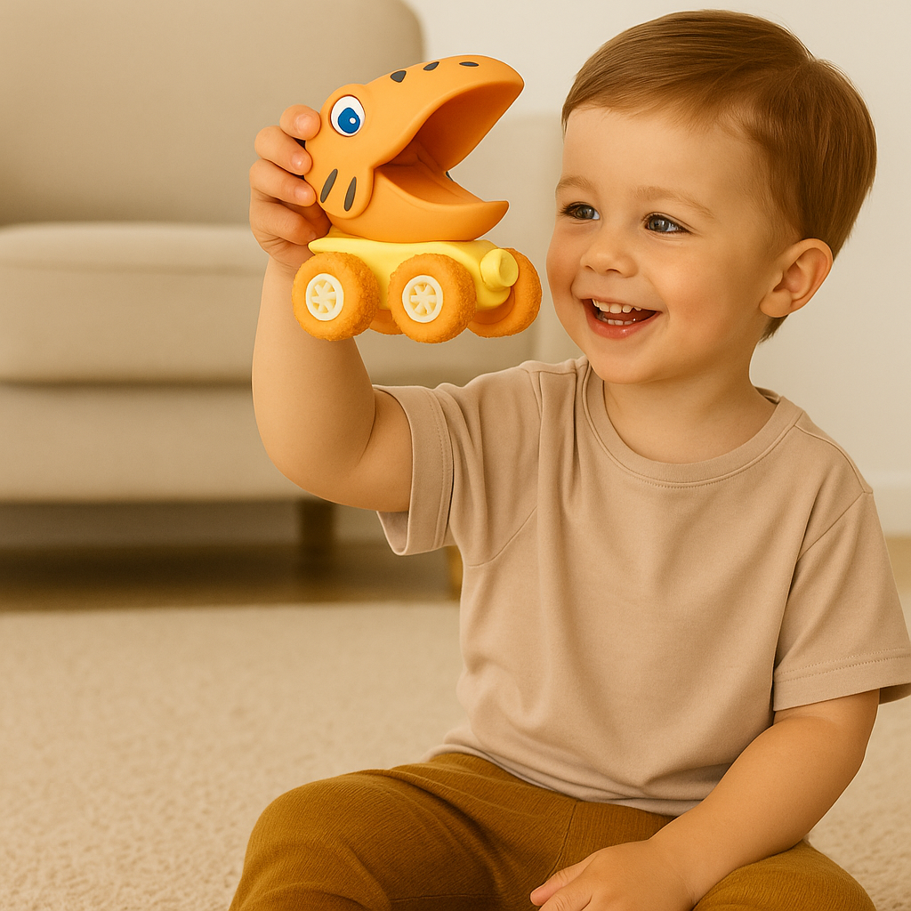 PUSH & DRIVE – DINO MONSTER TRUCKS