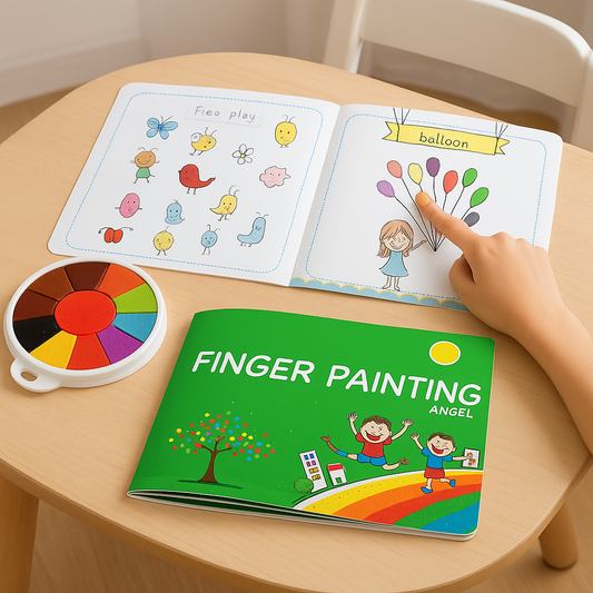 Finger paint drawing set for children
