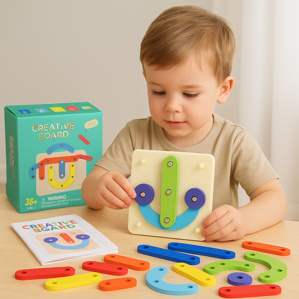 Creative Letters Numbers and Shapes Learning Board