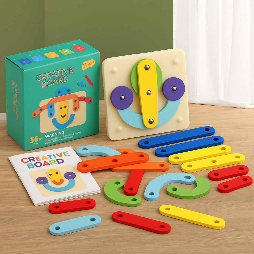 Creative Letters Numbers and Shapes Learning Board