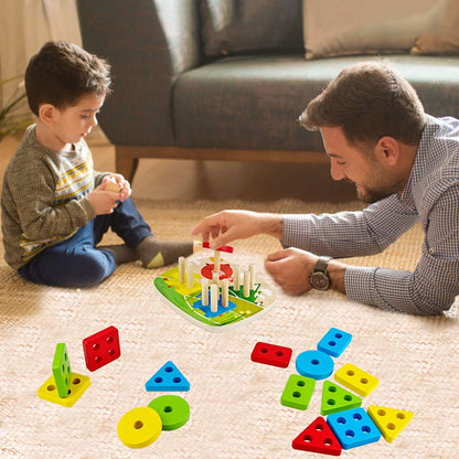 Montessori Wooden Geometric Shapes – Expand Your Child’s Imagination and Coordination