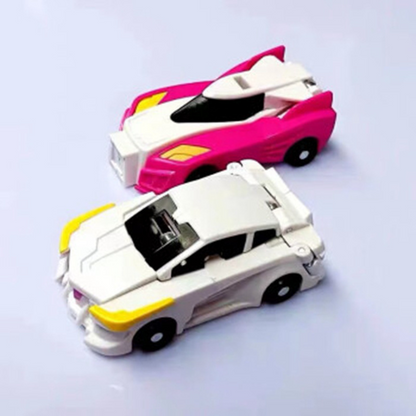 Magnetic unicorn transforming cars