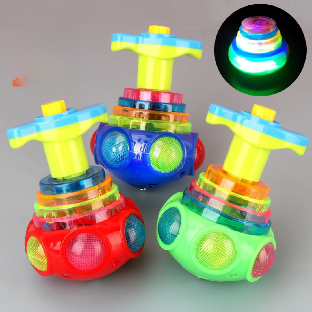 Luminous spinning top toy