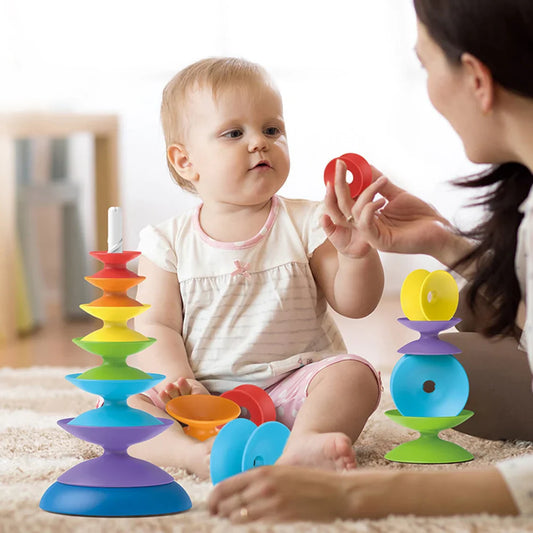 Rainbow Spin Stacker – Colourful Learning Fun