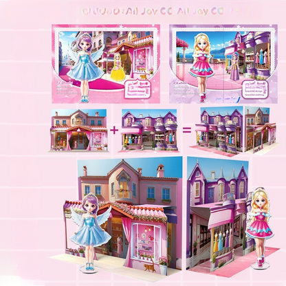 Foldable Dress Up Doll Fashion Boutique Toy