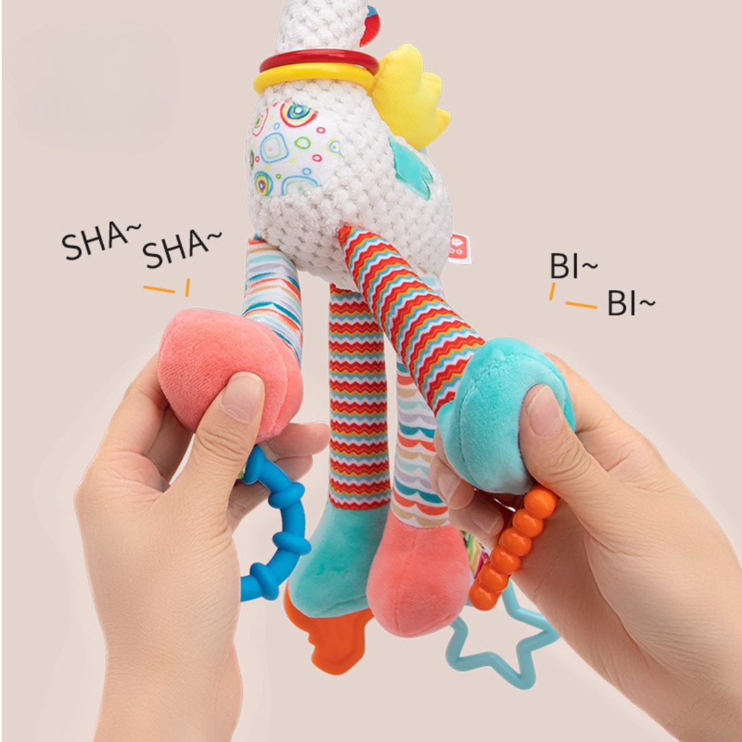 Sensory plush toy for babies