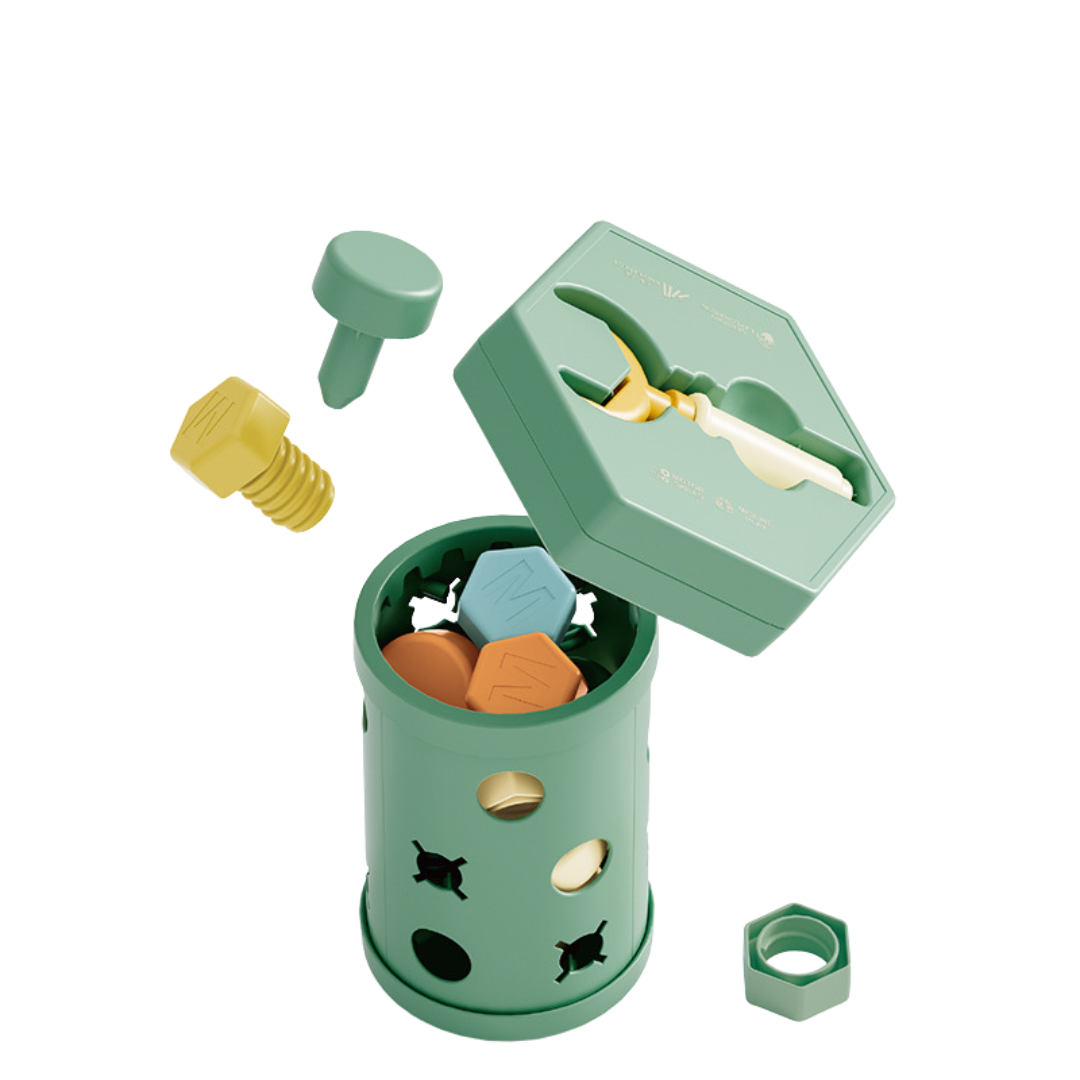 Montessori screws play set
