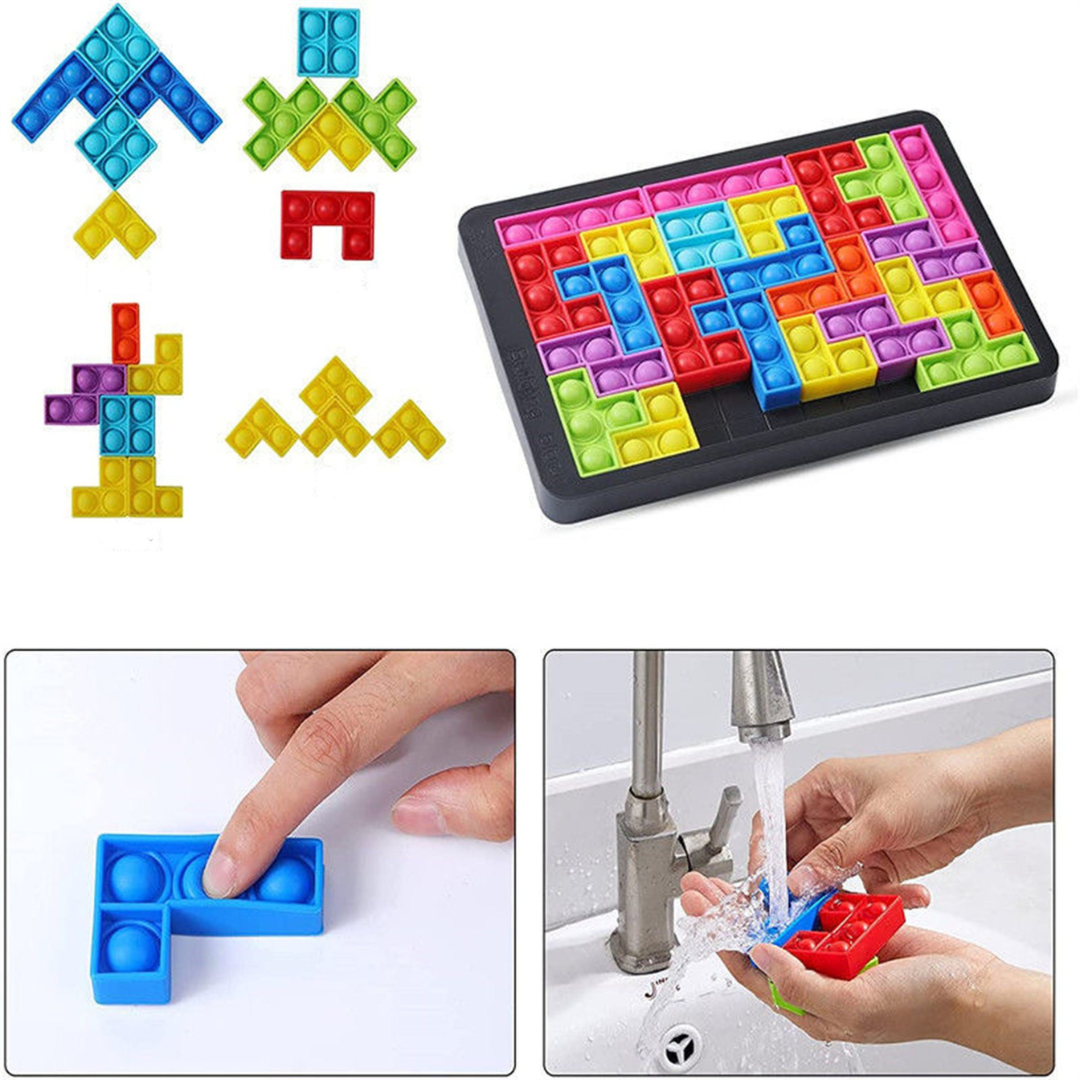 Colourful Tetris children's game
