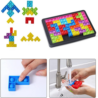 Colourful Tetris children's game