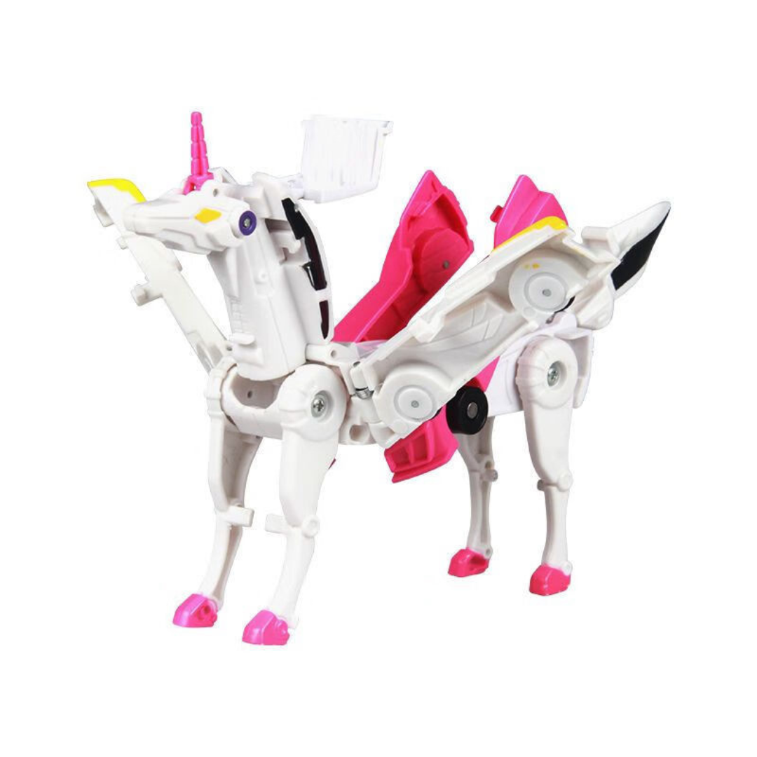 Magnetic unicorn transforming cars