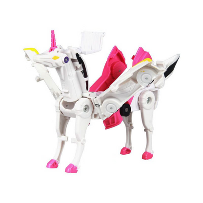 Magnetic unicorn transforming cars