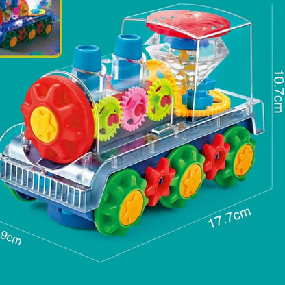 Dancing and glowing music Steam locomotive