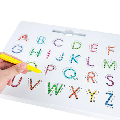 Educational magnetic ball writing board