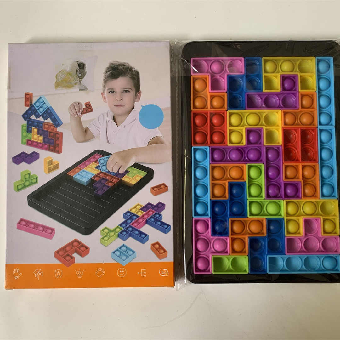 Colourful Tetris children's game