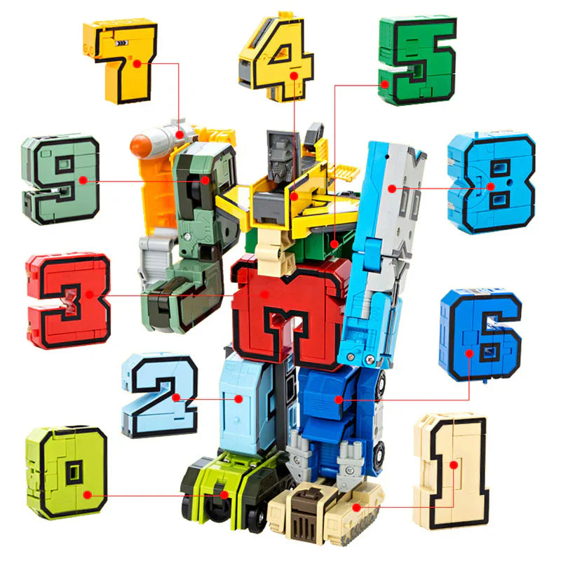Construction Action Figure with Numbers