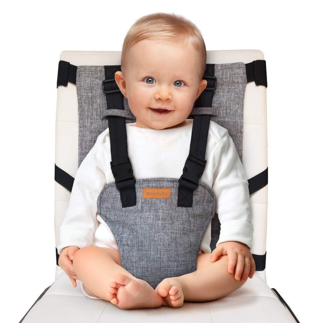 Portable baby seat travel harness