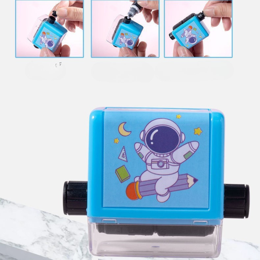 Mathematical stamp roller for learning maths