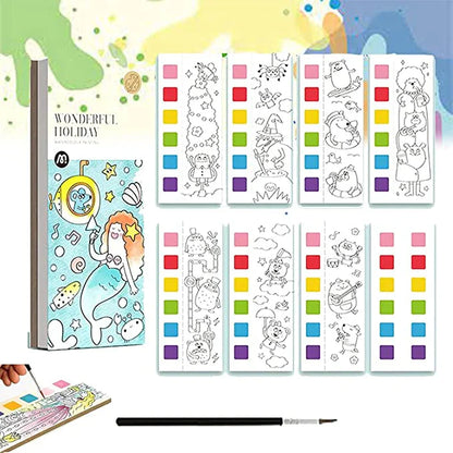 Coloring Book with Watercolors – Fun with 6 Colors