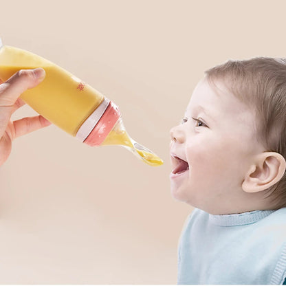 Baby Feeding Bottle with Spoon