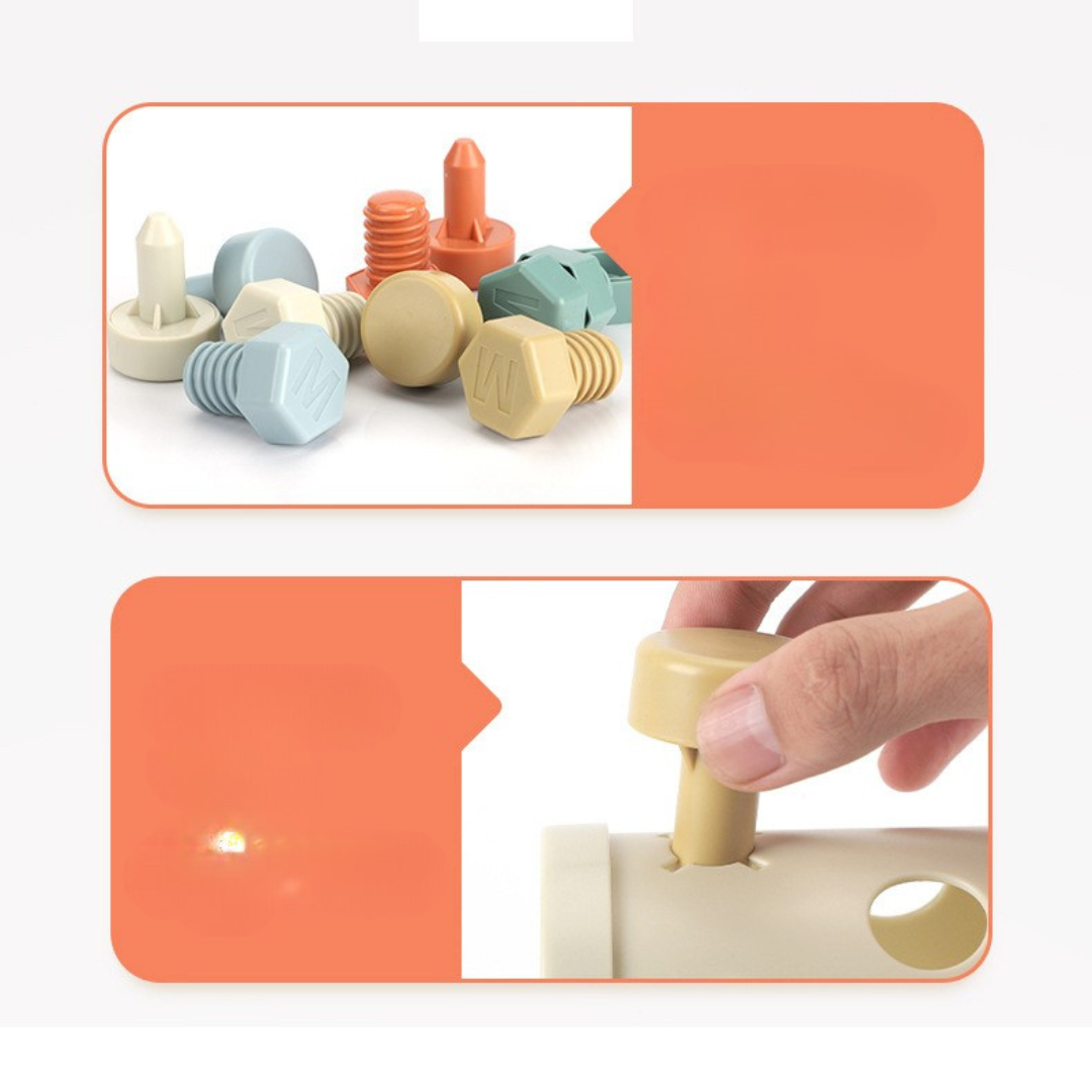 Montessori screws play set
