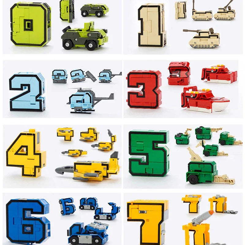 Construction Action Figure with Numbers