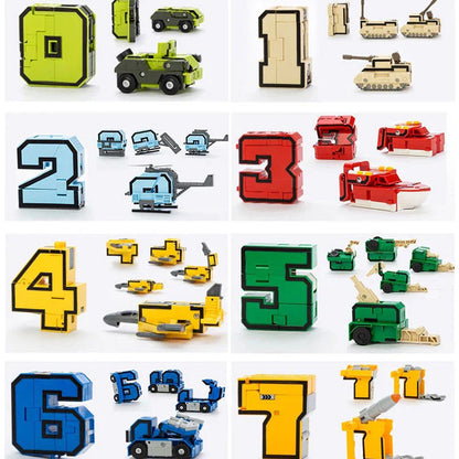 Construction Action Figure with Numbers