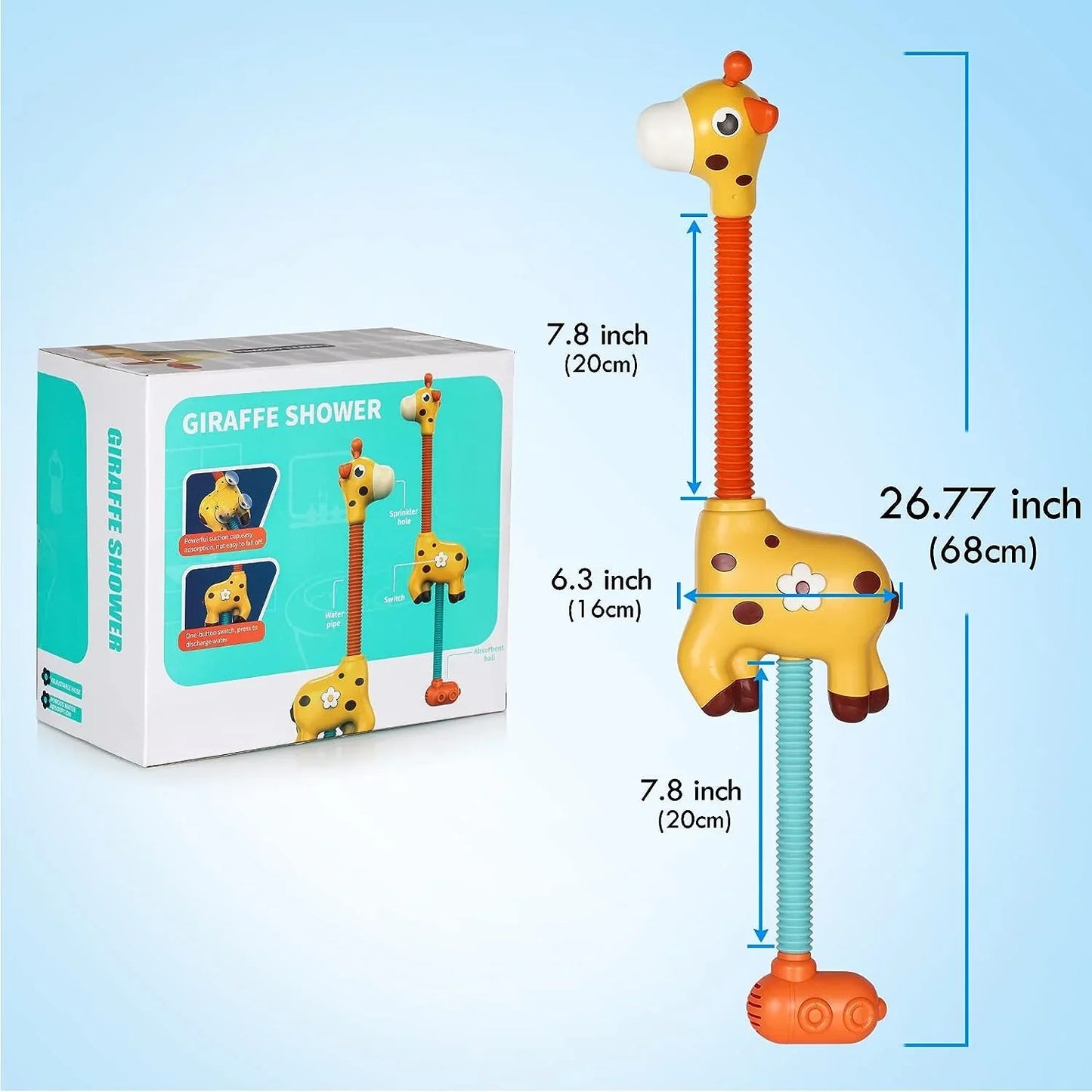 Splashy Giraffe – Fun Bath Shower Toy