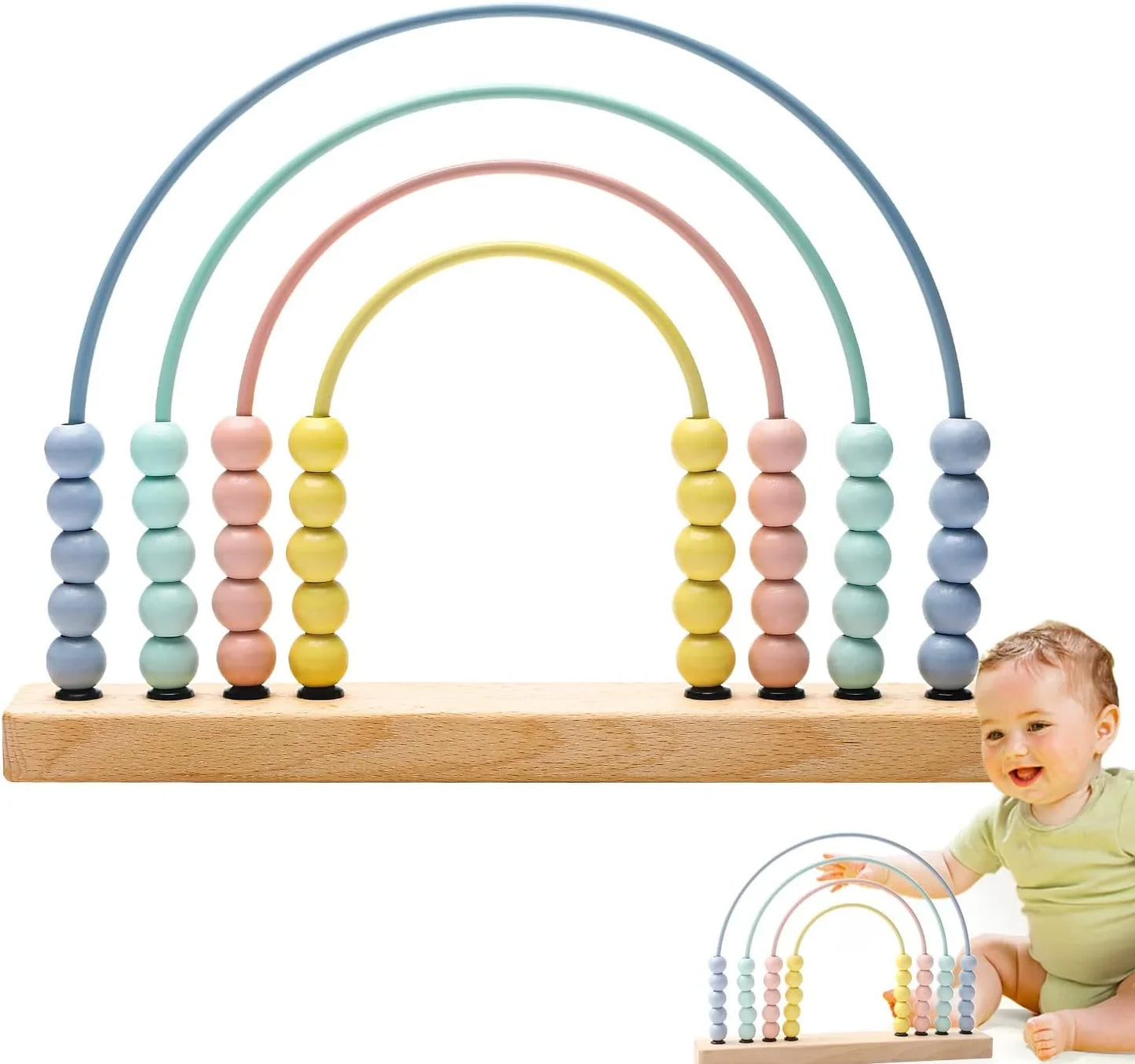 Rainbow Wooden Abacus