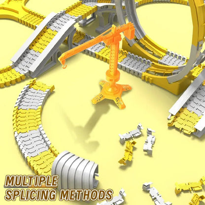 Adventure race track with track cars