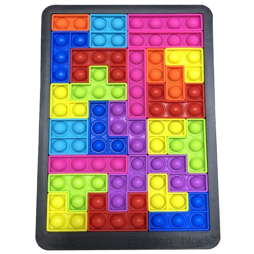 Colourful Tetris children's game