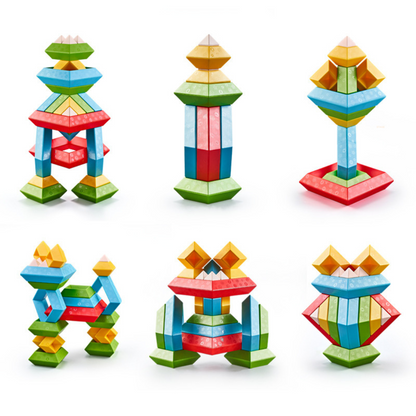 Child-Friendly Montessori Stacking Stones