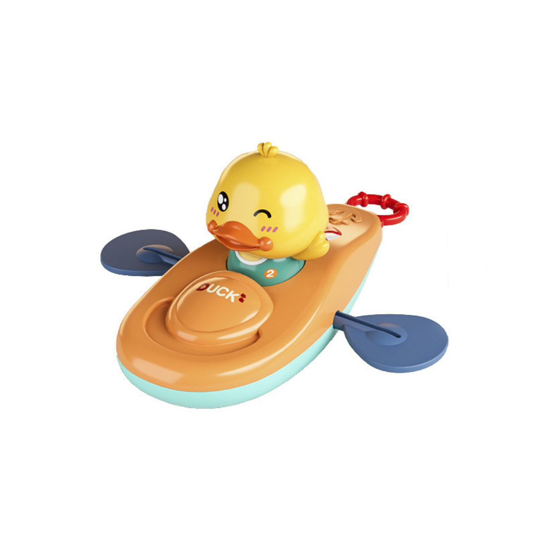 Cute kayak duck bath toy