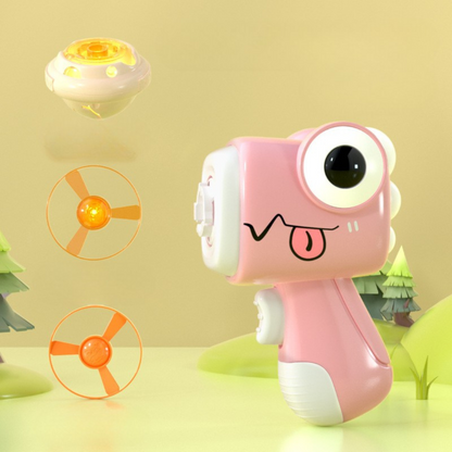 2in1 Dino Spinning Top and Frisbee Launcher Toy