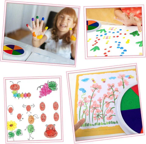Finger paint drawing set for children