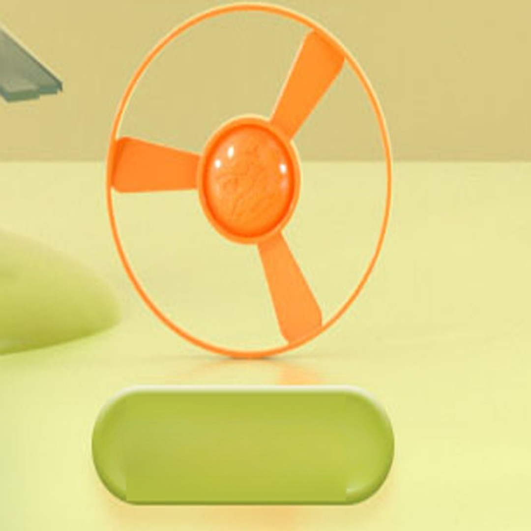 2in1 Dino Spinning Top and Frisbee Launcher Toy