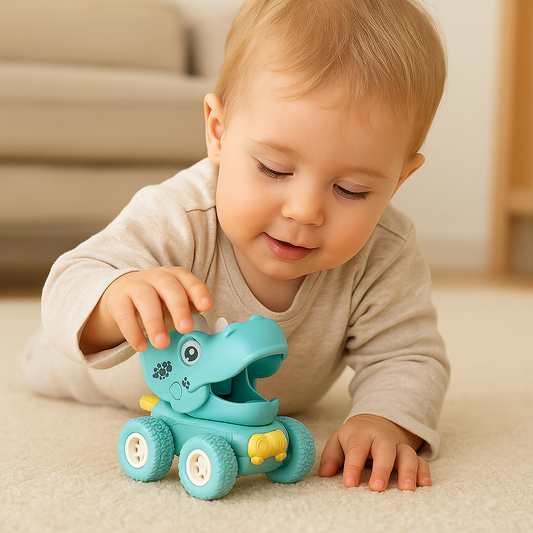 PUSH & DRIVE – DINO MONSTER TRUCKS